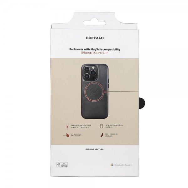 Buffalo iPhone 14 Pro Kuori MagSeries Musta