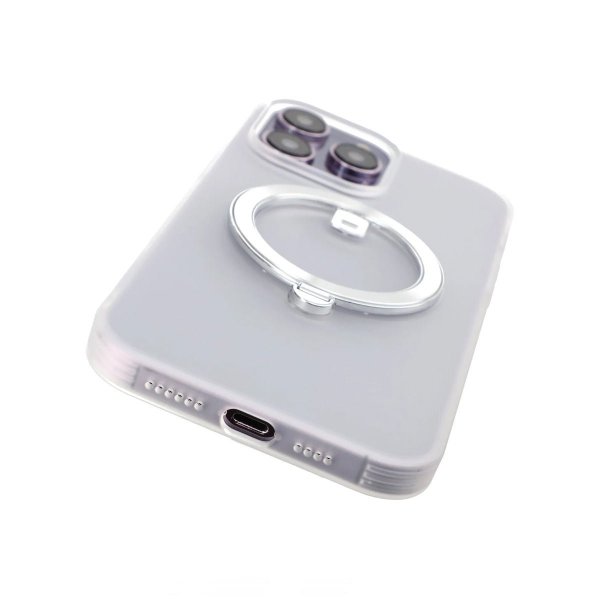 Rvelon iPhone 14 Pro -kuori MagSafe-renkaalla, valkoinen