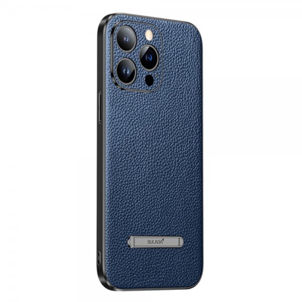 Sulada iPhone 14 Pro -kuori jalustalla, sininen