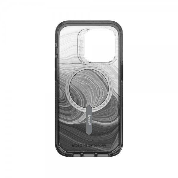 Gear4 iPhone 14 Pro -suojakuori Milan Snap Black Swirl