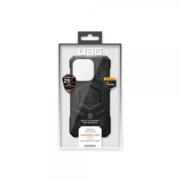 Urban Armor Gear (UAG) iPhone 14 Pro -suojakuori Monarch Pro MagSafe Kevlar, musta