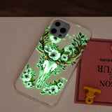 iPhone 14 Pro Kuoret Kukkia ja Peura -aiheella