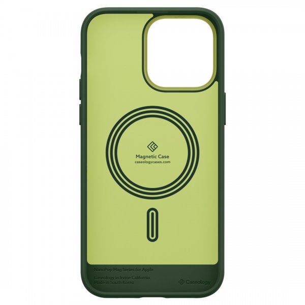 Caseology iPhone 14 Pro -suojakuori Nano Pop Mag Avo Green