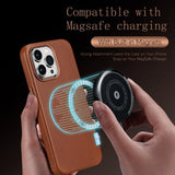 Dux Ducis iPhone 14 Pro -suojakuori Naples Series MagSafe, vaaleanruskea