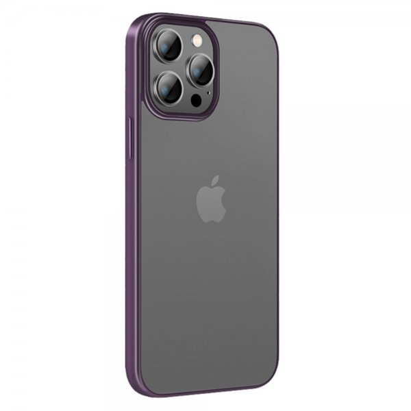 X-Level iPhone 14 Pro Nature Color Series -kuori, violetti