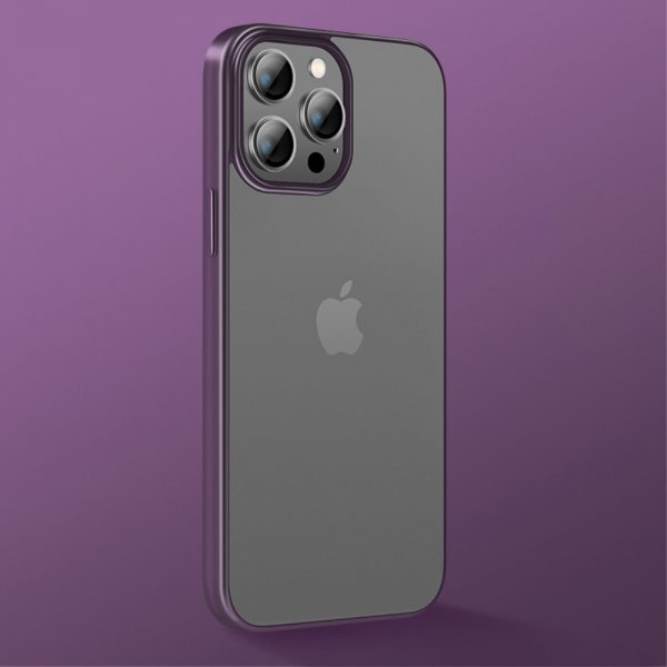 X-Level iPhone 14 Pro Nature Color Series -kuori, violetti
