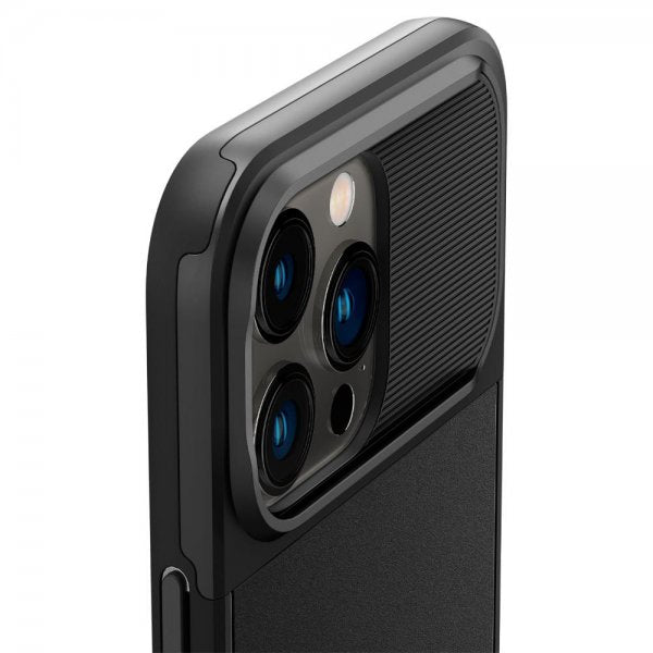 Spigen iPhone 14 Pro -suojakuori Optik Armor MagFit Musta