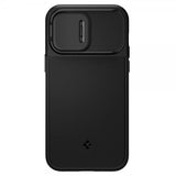 Spigen iPhone 14 Pro -suojakuori Optik Armor MagFit Musta