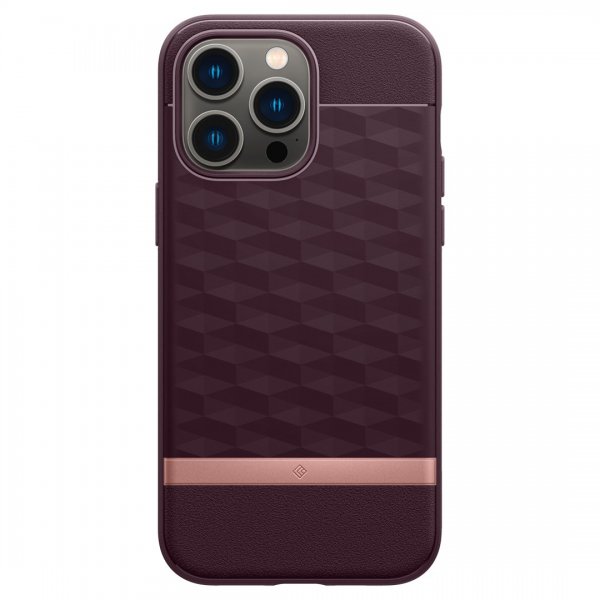 Caseology iPhone 14 Pro -suojakuori Parallax Mag Burgundy Bean
