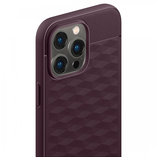 Caseology iPhone 14 Pro -suojakuori Parallax Mag Burgundy Bean