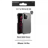 Vivanco iPhone 14 Pro Kuori Rock Solid Musta Läpinäkyvä