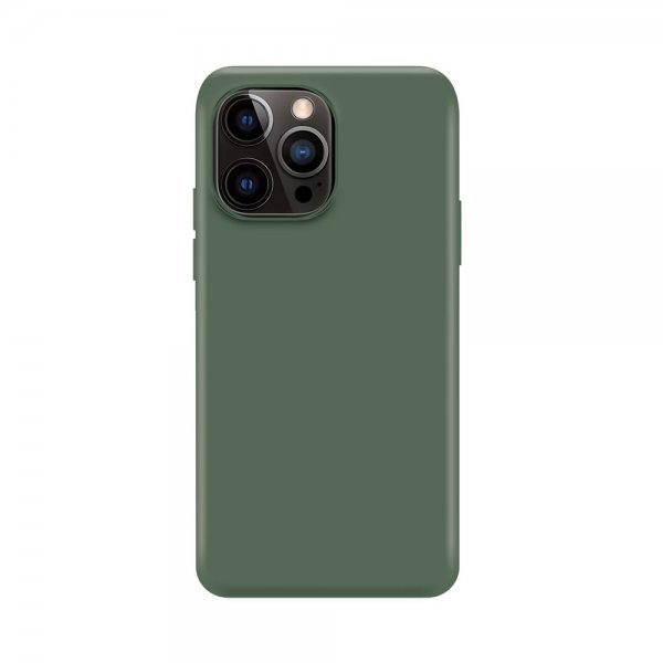 Xqisit iPhone 14 Pro Silicone Case Vihreä