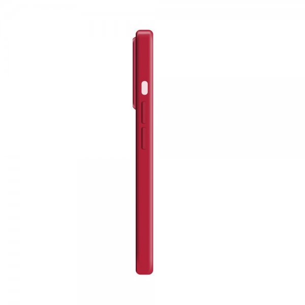 Xqisit iPhone 14 Pro Silicone Case -suojakuori, punainen