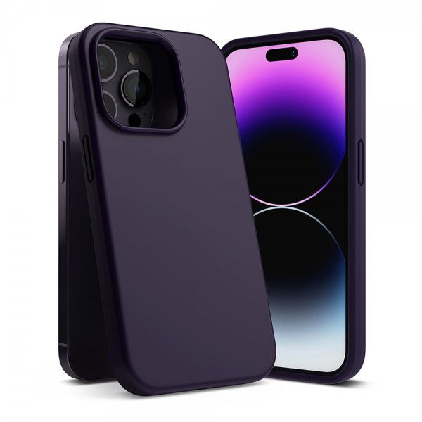 Ringke iPhone 14 Pro Silikonikuori Deep Purple