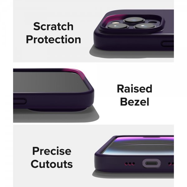 Ringke iPhone 14 Pro Silikonikuori Deep Purple