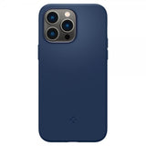 Spigen iPhone 14 Pro -kuori, Silicone Fit MagFit, laivastonsininen
