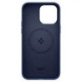 Spigen iPhone 14 Pro -kuori, Silicone Fit MagFit, laivastonsininen