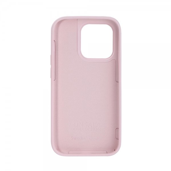 Onsala iPhone 14 Pro -silikonikuori, Chalk Pink