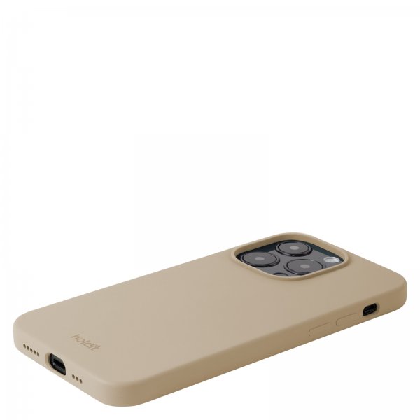 holdit iPhone 14 Pro Kuori Silikoni Latte Beige