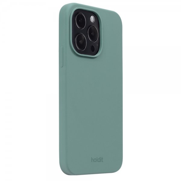 holdit iPhone 14 Pro -silikonikuori, Moss Green