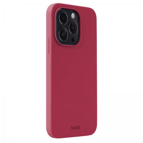 holdit iPhone 14 Pro -silikonikuori, Red Velvet