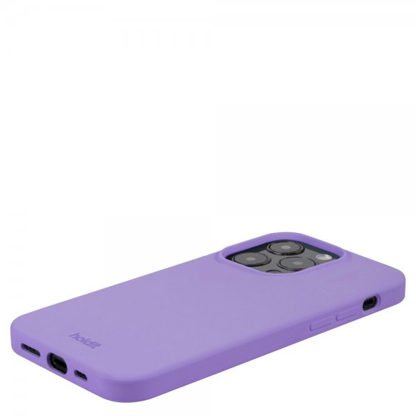 Holdit iPhone 14 Pro Silikonikuori Violetti