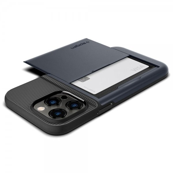Spigen iPhone 14 Pro -suojakuori Slim Armor CS Metal Slate
