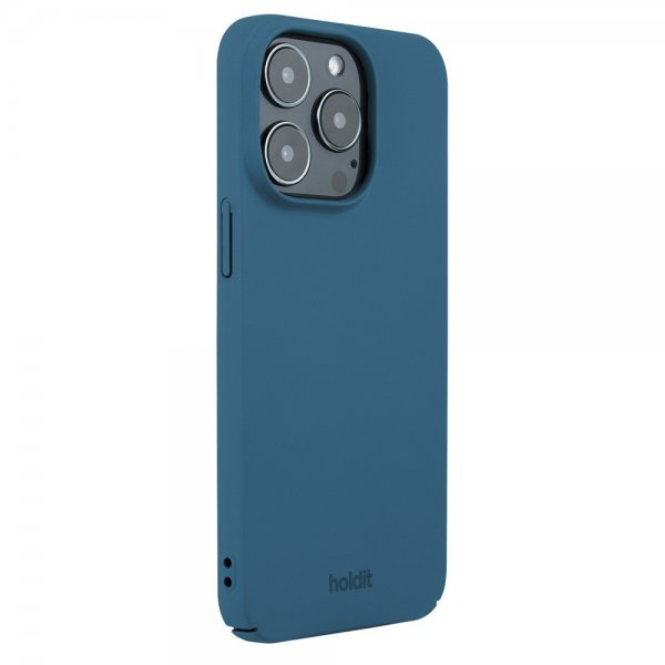 Holdit iPhone 14 Pro -suojakuori Slim Case Denim Blue