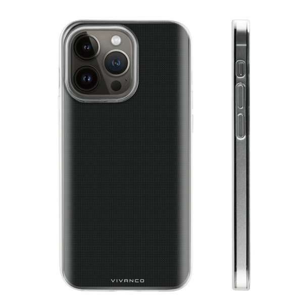 Vivanco iPhone 14 Pro Kuori Slim TPU Läpinäkyvä