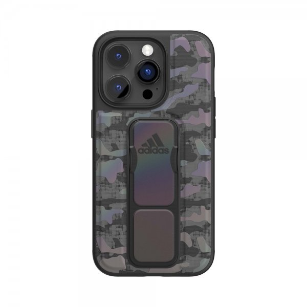 Adidas iPhone 14 Pro Kuori SP Grip Case Camo Musta