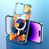 iPhone 14 Pro -kuori Spring Series MagSafe Punaiset kukat