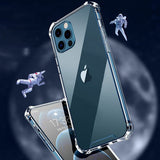 iPhone 14 Pro -iskunkestävä läpinäkyvä suojakuori