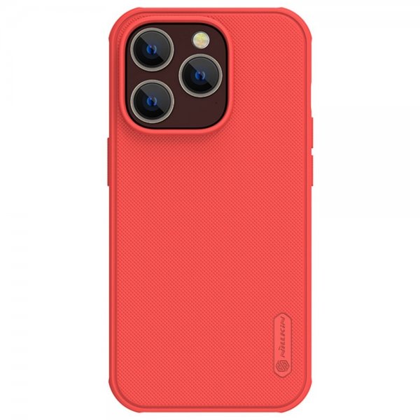 Nillkin iPhone 14 Pro -suojakuori Super Frosted Shield Pro, punainen