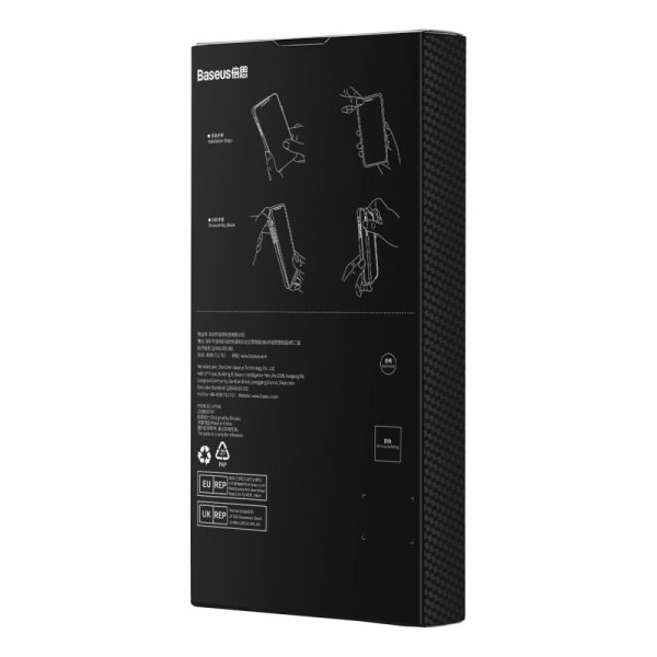 Baseus iPhone 14 Pro Kuori Synteettikuitu MagSafe Musta