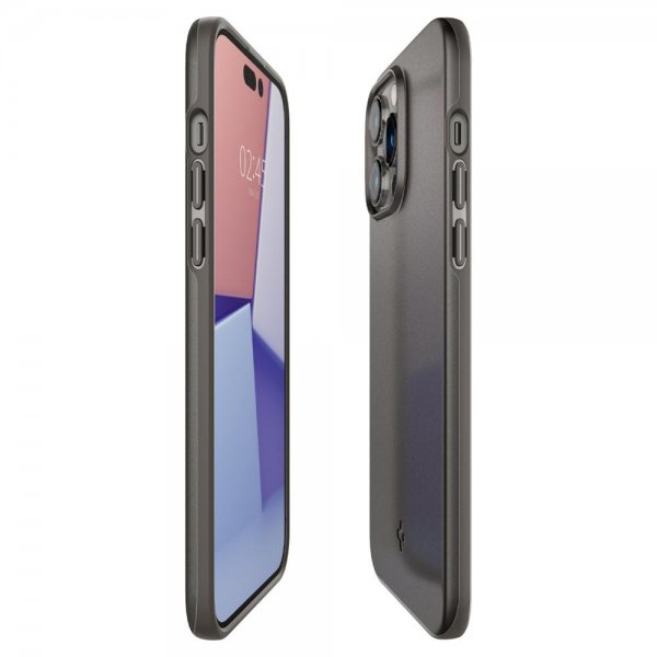 Spigen iPhone 14 Pro Thin Fit -suojakuori, Gunmetal
