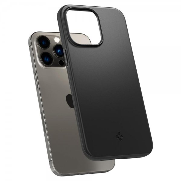 Spigen iPhone 14 Pro -suojakuori Thin Fit, musta