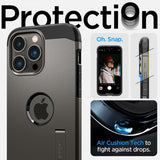 Spigen iPhone 14 Pro -suojakuori Tough Armor MagFit Gunmetal