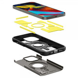 Spigen iPhone 14 Pro -suojakuori Tough Armor MagFit Gunmetal
