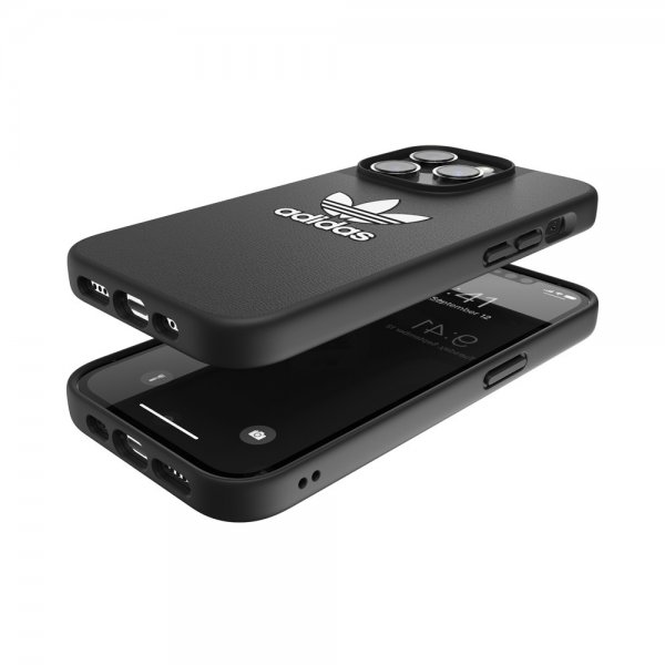 Adidas iPhone 14 Pro Kuori Trefoil Snap Case Musta