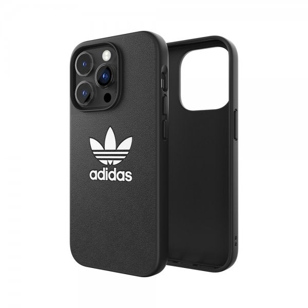 Adidas iPhone 14 Pro Kuori Trefoil Snap Case Musta