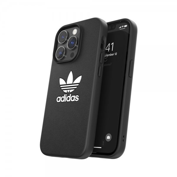 Adidas iPhone 14 Pro Kuori Trefoil Snap Case Musta