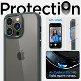 Spigen iPhone 14 Pro -suojakuori Ultra Hybrid Abyss Green