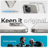 Spigen iPhone 14 Pro -suojakuori, Ultra Hybrid Crystal Clear