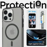 Spigen iPhone 14 Pro -suojakuori Ultra Hybrid MagFit Frost Black