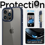Spigen iPhone 14 Pro -kuoret, Ultra Hybrid, laivastonsininen