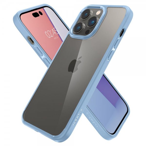 Spigen iPhone 14 Pro -suojakuori, Ultra Hybrid, Sierra Blue