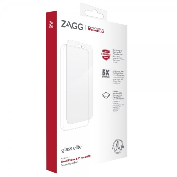 ZAGG InvisibleShield iPhone 14 Pro -näytönsuoja Glass Elite