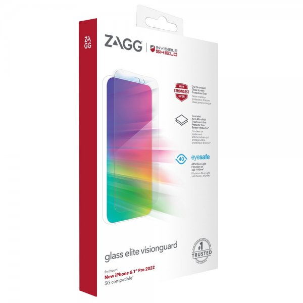 ZAGG InvisibleShield iPhone 14 Pro -näytönsuoja Glass Elite VisionGuard