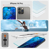 Spigen iPhone 14 Pro Näytönsuoja GLAS.tR EZ Fit 2-pakkaus