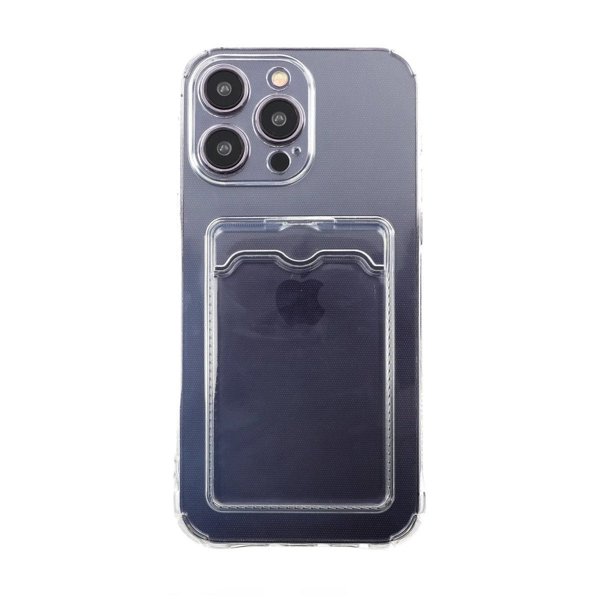 iPhone 14 Pro Kuoret Korttipidike Iskunkestävä Läpinäkyvä